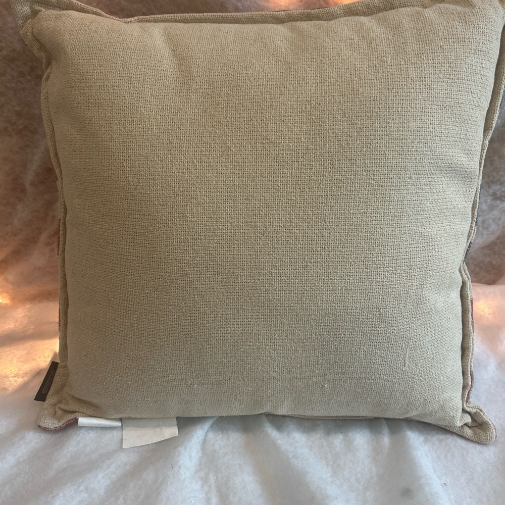 LAUREN RALPH LAUREN Indoor Outdoor American USA Flag Throw Pillow 20x20” July 4 - Picture 5 of 5